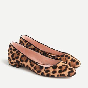 J. Crew Carolyn Skimmer Leopard Print Flats 9.5